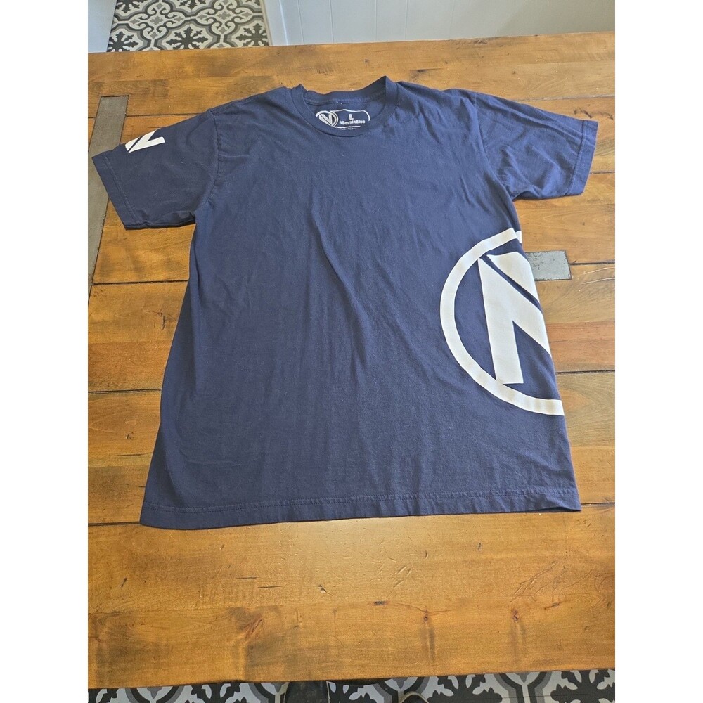 Team Envy T Shirt Men Large EnvyUs Esports CoD Halo Gaming Navy Blue nV Logo